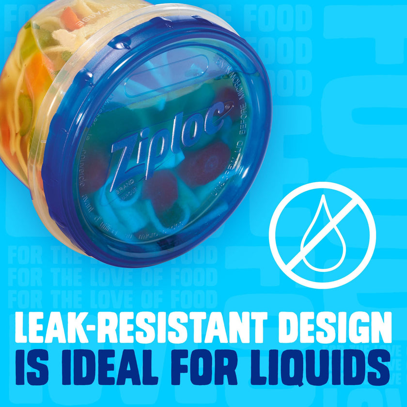 Ziploc Twist N Loc Reusable Containers, Leak-Proof Lid, Keeps Food Fresh, BPA Free, Microwave, Freezer and Dishwasher Safe Food Storage for Lunch and Leftovers, 9 Containers, 2 Cup Capacity 🍁 All In One Marketplace Canada