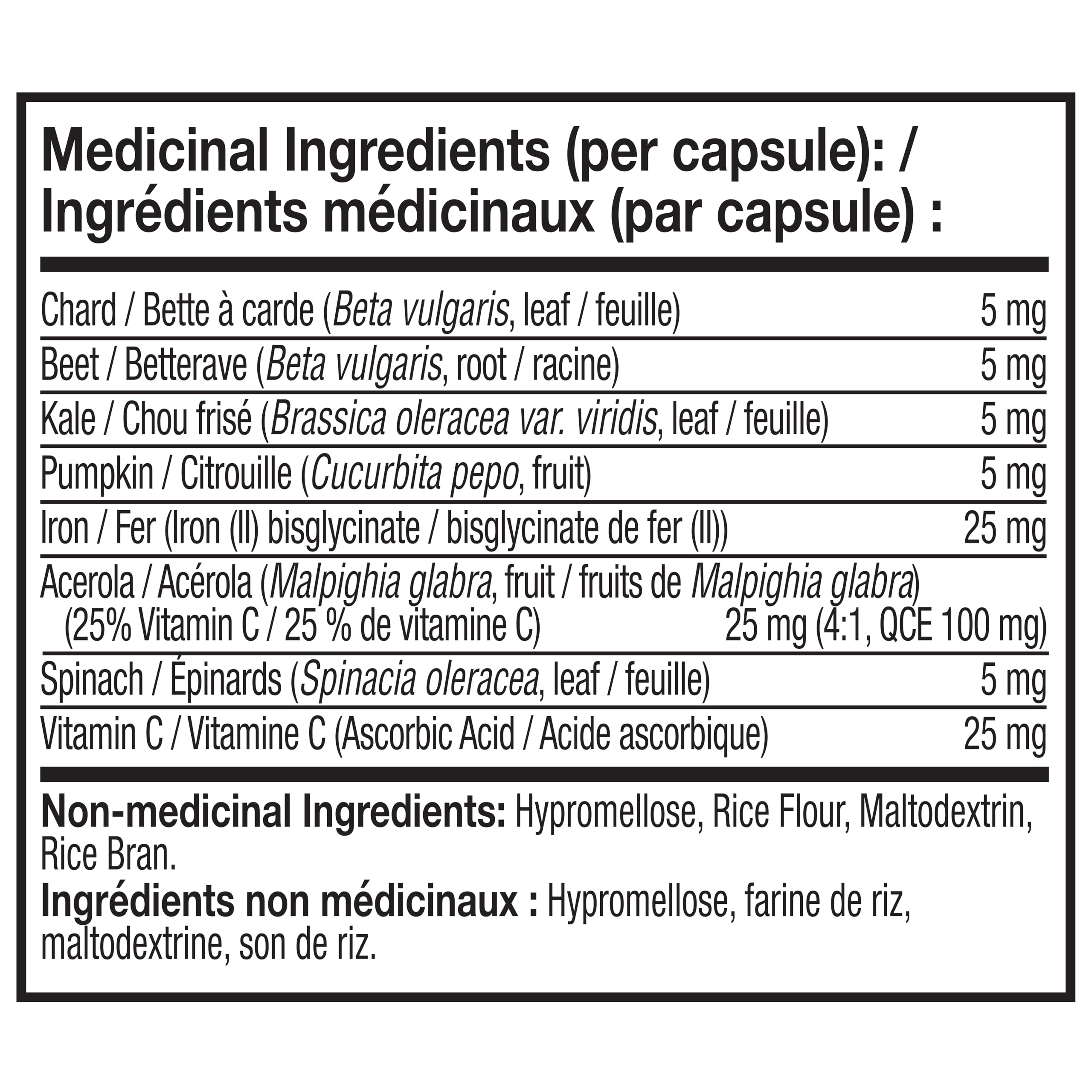 NATURELO Vegan Iron Supplement with Vitamin C and Organic Whole Foods, 90 Capsules, Gentle Iron Capsules for Women & Men with this Mineral Deficiency - Including Pregnancy, Anemia and Vegan Diets 🍁 All In One Marketplace Canada