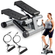 Sunny Health & Fitness Mini Stepper for Exercise, Low-Impact Stair Step Cardio Equipment with Resistance Bands, Digital Monitor - NO. 012-S 🍁 All In One Marketplace Canada