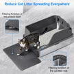 Stainless Steel Cat Litter Box with Lid, XL Litter Box for Big Cats, High Sided Metal Pan, Anti Leakage,Odor-Free & Easy Cleaning,Included Scoop &Trash Bag*2 & Mat & Sticker (Grey) 🍁 All In One Marketplace Canada