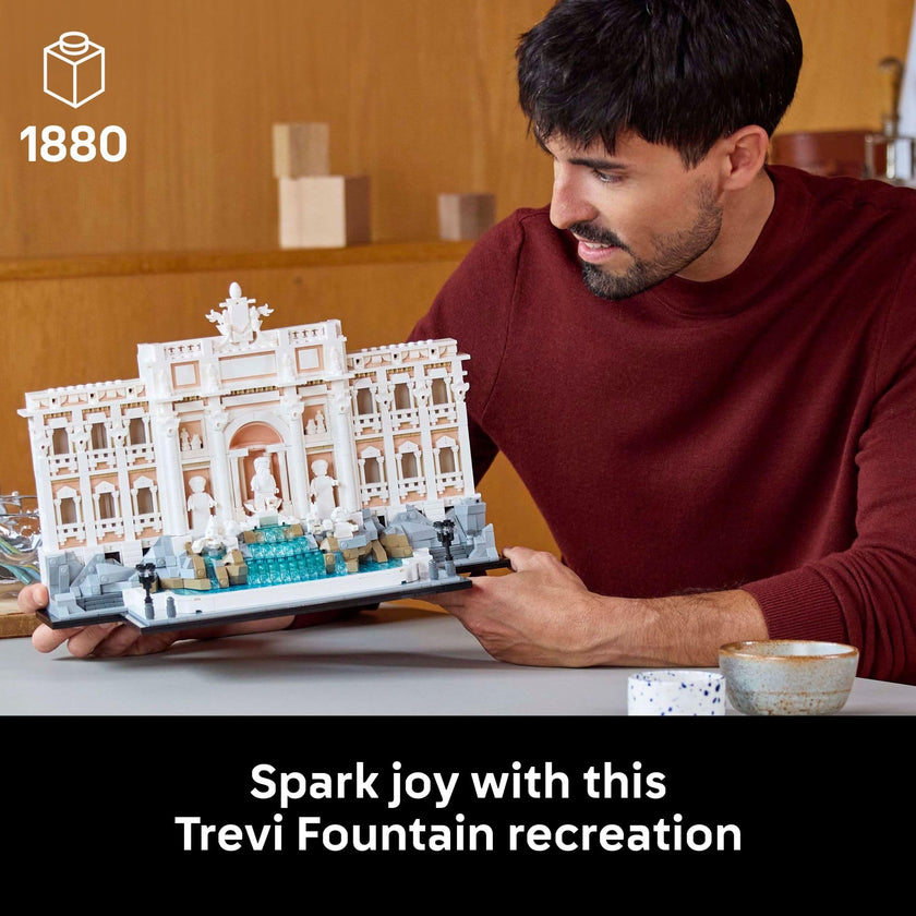 LEGO Architecture Trevi Fountain Building Set - Collectible 3D Puzzle of Italian Landmark Model for Display - DIY Arts and Craft for Adults - Gift for Wedding - 21062 🍁 All In One Marketplace Canada