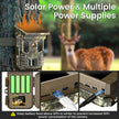 XTU Solar Trail Camera WiFi Bluetooth, 64MP 4K Game Camera with Night Vision Motion Activated 0.2s Trigger, IP66 Waterproof Wildlife Camera with 22pcs 850nm Low Glow IR LEDs (SD Card Not Included) 🍁 All In One Marketplace Canada