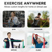 TheraBand Resistance Bands Set, Professional Non-Latex Elastic Band For Upper & Lower Body Exercise, Strength Training without Weights, Physical Therapy, & Pilates, Silver & Blue & Black, Advanced 🍁 All In One Marketplace Canada