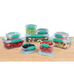 Sistema Food Storage Containers with Lids for Lunch, Meal Prep and Leftovers, Dishwasher Safe, BPA-Free, Teal, 18 Piece Set 🍁 All In One Marketplace Canada