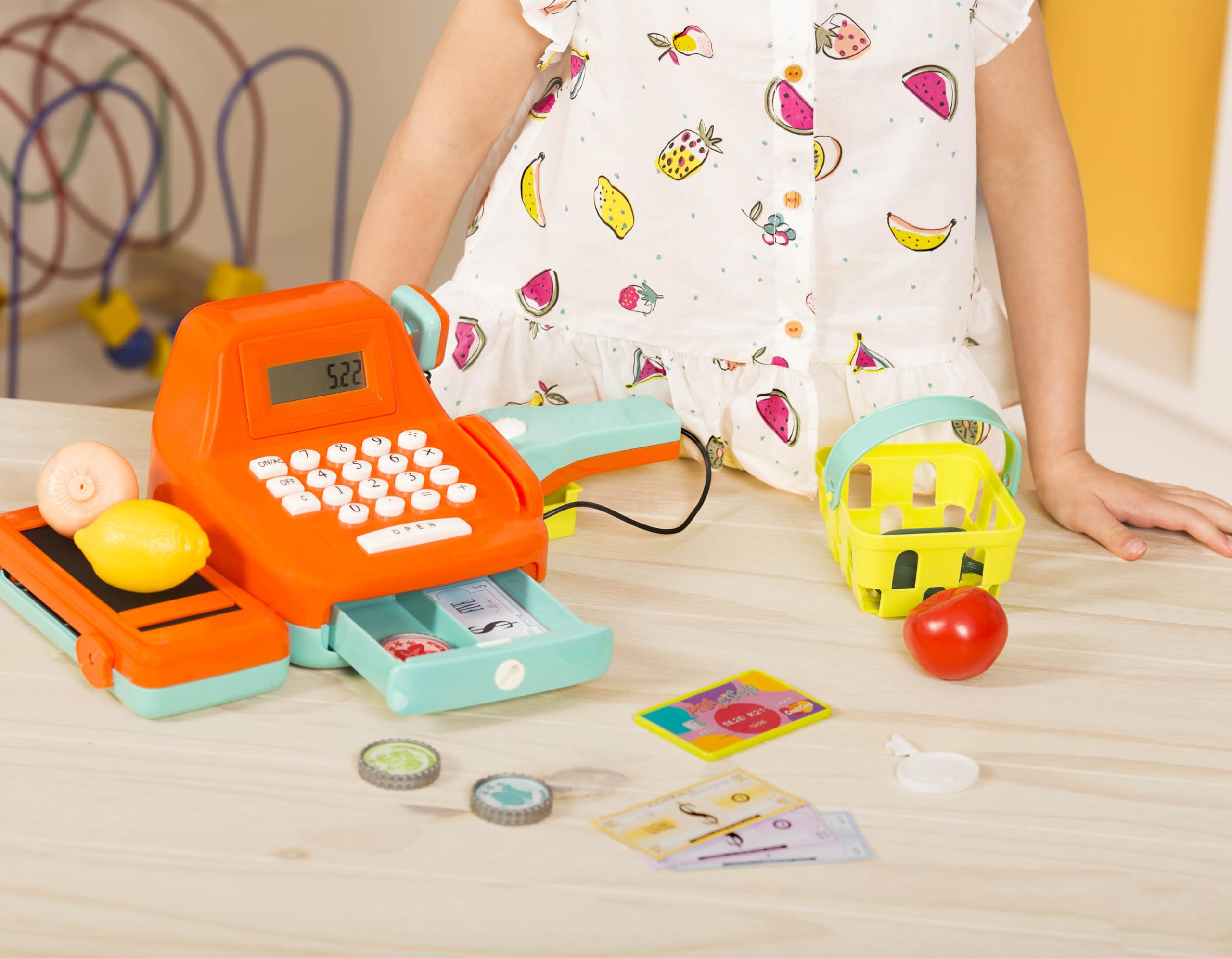 Battat Kids Cash Register with Scanner & Sounds, 26-Piece Set, 26 Pieces 🍁 All In One Marketplace Canada