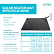 Intex Solar Heater Mat for Above Ground Swimming Pool, 47