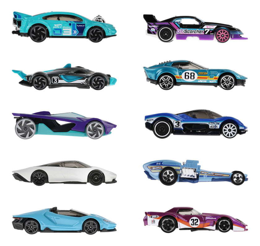 Hot Wheels 10-Pack of Toy Race Cars, Includes 1:64 Scale Corvette, Lamborghini, McLaren & Hot Wheels Originals 🍁 All In One Marketplace Canada