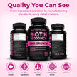 Biotin 10000MCG Hair Vitamins For Hair Growth Women | Canadian-Made | Promotes Healthy Skin & Nail Growth - Supports Muscle Function - Biotin Supplement - Hair Growth Products for Women - 120 capsules 🍁 All In One Marketplace Canada