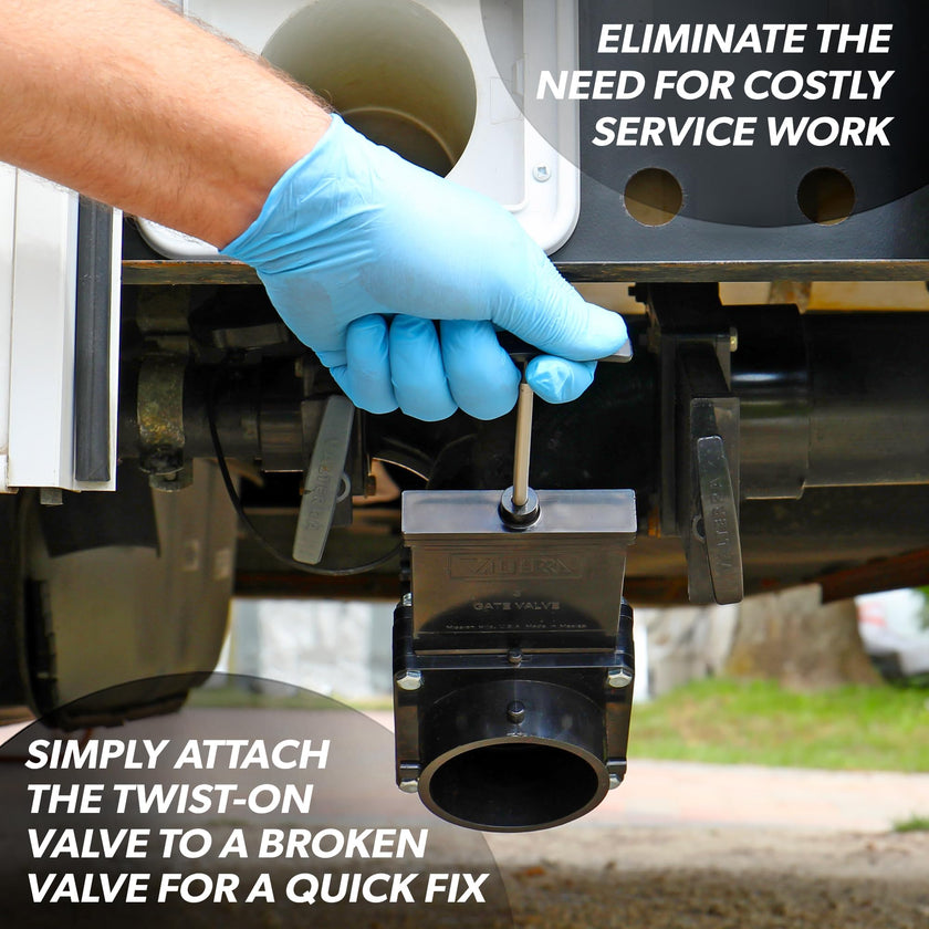 Valterra Twist-On Waste Valve, Mess-Free Waste Valve for RV's, Campers, Trailers 🍁 All In One Marketplace Canada