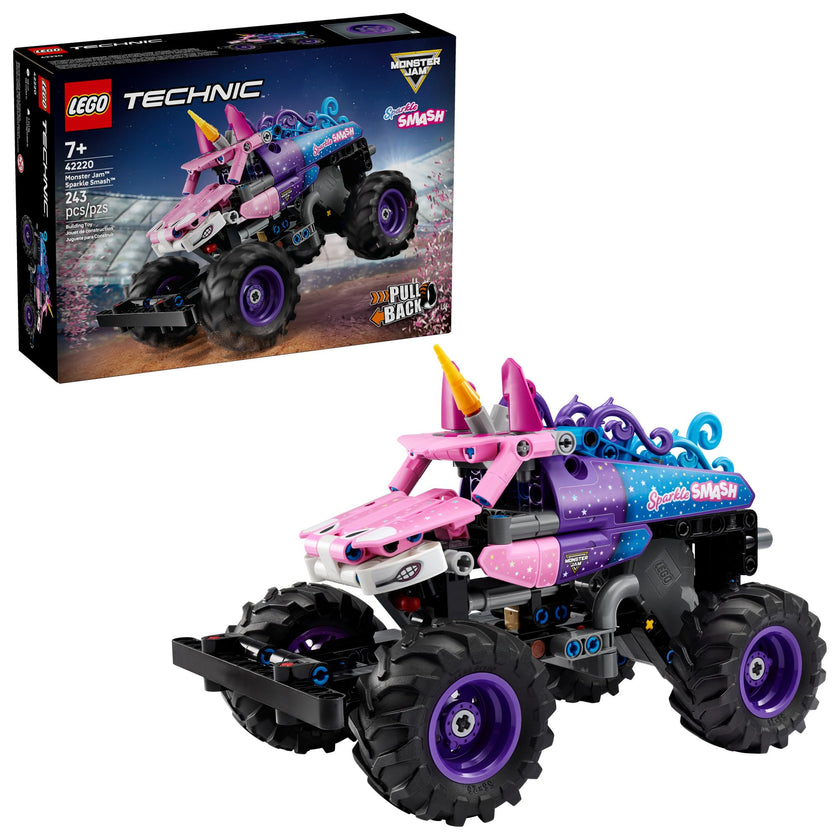 LEGO Technic Monster Jam Sparkle Smash Pull-Back Truck Toy for Boys & Girls - Monster Truck Building Toy W/Pull-Back Racing Action for Kids, Ages 7+ - Gift Idea for Birthdays - 42220 🍁 All In One Marketplace Canada