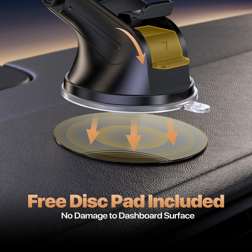 Miracase Phone Holder for Your Car, GPS Vehicle Mounts with Suction Cup Base & Vent Hook, Long Adjustable Arm & 360° Rotation for Multiple Viewing Angles, Compatible with 4-7.2 Inch Phones 🍁 All In One Marketplace Canada