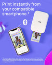 Canon Ivy 2 Mini Photo Printer (Pure White), Bluetooth Portable Smartphone Printer for iOS & Android, Bundle with 110 Zink Sticky-Back Photo Prints, LED Light Bar, Protective Case & USB Cable 🍁 All In One Marketplace Canada