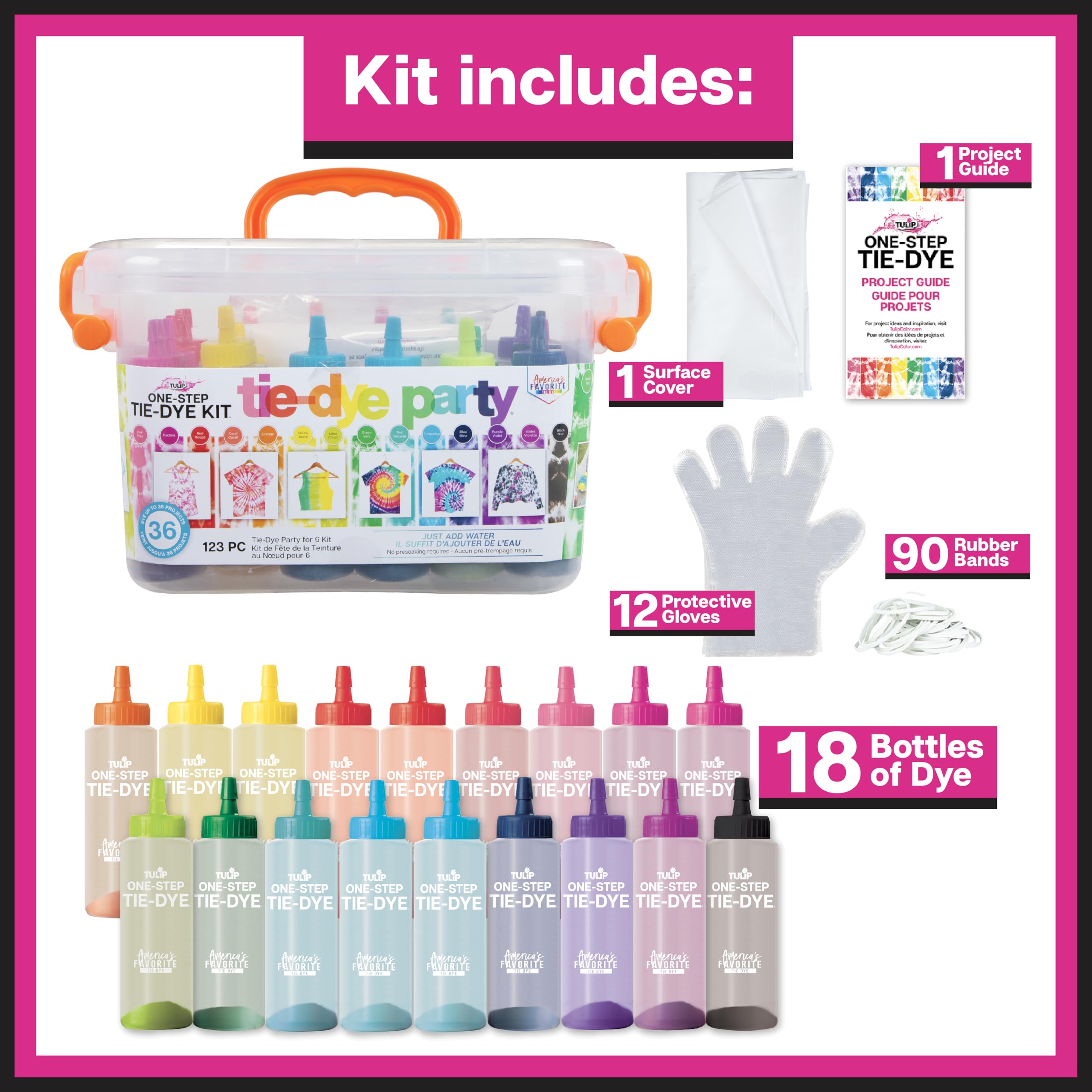 TULIP 34723 One-Step Tie Dye Party Kit 🍁 All In One Marketplace Canada