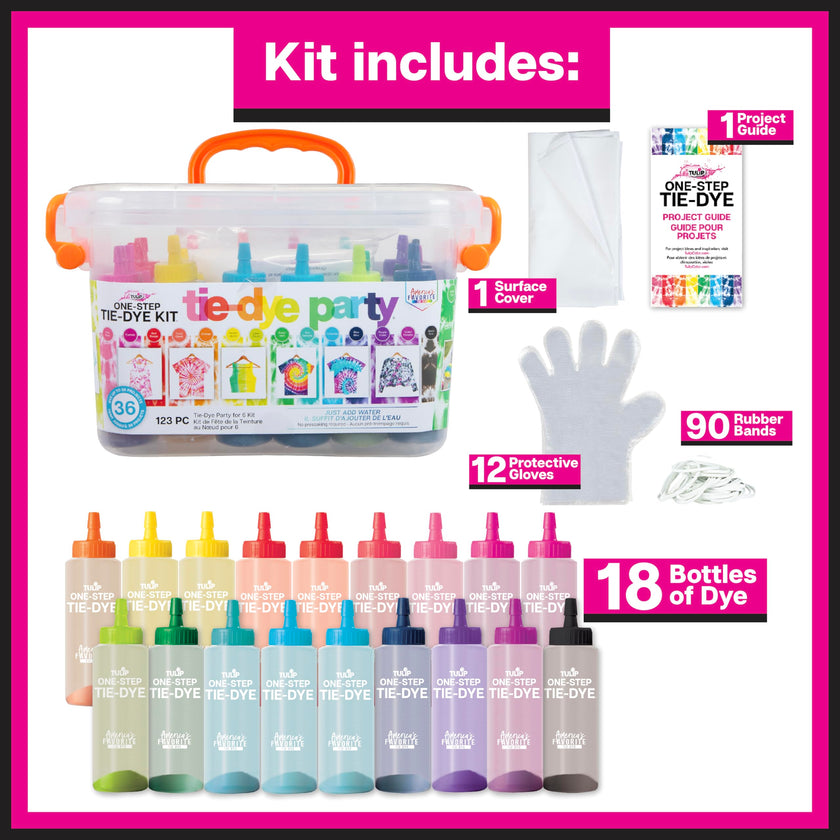 TULIP 34723 One-Step Tie Dye Party Kit 🍁 All In One Marketplace Canada