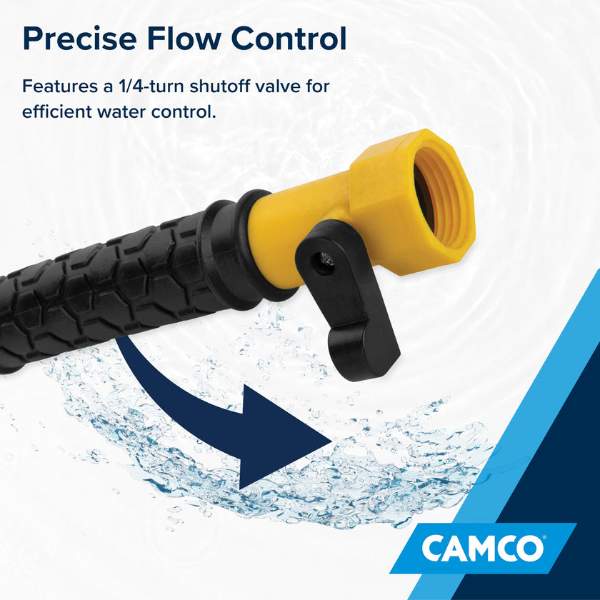Camco Camper/RV Holding Tank Swivel Stik Rinser | Features Powerful Rotary Cleaning Action & 34-Inches of Flexible Reach | Equipped with 1/4 Turn Shutoff Valve & Ergonomic Easy Grip Handle (40074) 🍁 All In One Marketplace Canada