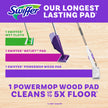 Swiffer Power Mop Wood, Hardwood Floor Cleaner for Mopping Home, All Purpose Multi-Surface Cleaning Set Includes PowerMop Wood, 2 Pads, 1 Quickdry Lemon Solution, & 2 Batteries, 5 Count 🍁 All In One Marketplace Canada