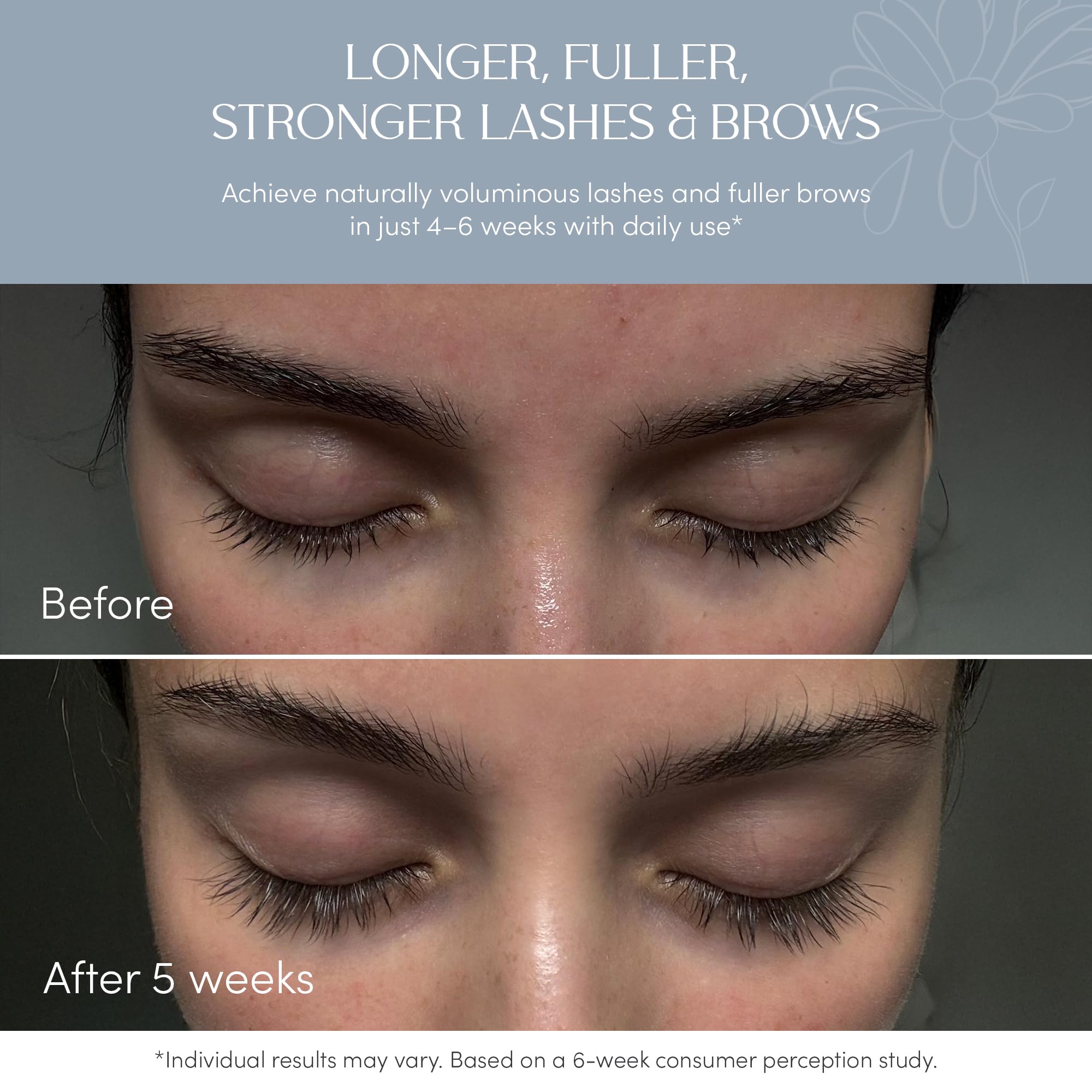 NUNA Eyelash Growth Support Serum 6ml – Eye Lash and Eyebrow Enhancing Serum for Women & Men with Biotin - Korean Multi Peptide & Natural Extracts – Promotes Fuller and Longer Lashes - 6 Month Supply 🍁 All In One Marketplace Canada