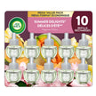 Air Wick Plug In Scented Oil Air Freshener Refills for Home – Infused with Essential Oils – 10 Count – Summer Delight Scent – Mega Value Pack 🍁 All In One Marketplace Canada