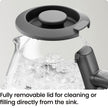 Chefman 1L Electric Tea Kettle with LED Lights, Automatic Shut Off, Removable Lid, Boil-Dry Protection, Hot Water Electric Kettle Water Boiler, Electric Kettles for Boiling Water 🍁 All In One Marketplace Canada