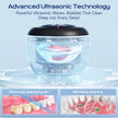 Ultrasonic Retainer Cleaner(2026 Upgraded), 45kHz Cleaning Machine for Dentures, Mouth Guards, Braces, Toothbrush & Jewelry, 200ML Denture Cleaner with 4 Modes for Denture Appliances 🍁 All In One Marketplace Canada
