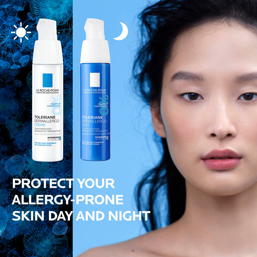 La Roche-Posay Face Moisturizer for Very Sensitive Skin, Toleriane Dermallergo Daily Face Lotion with Shea Butter & Glycerin, Hydrating & Anti-Redness, Recommended by Dermatologists, 40ml 🍁 All In One Marketplace Canada