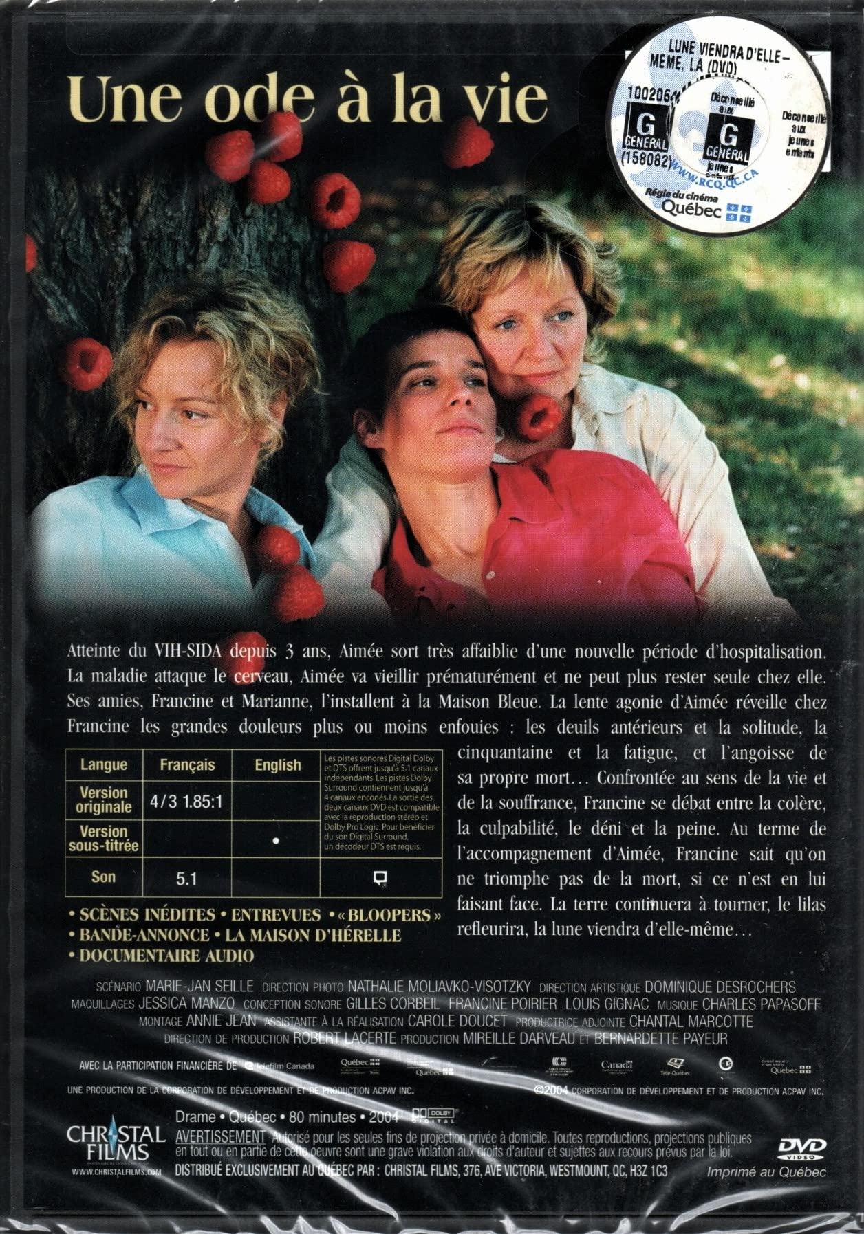 La Lune viendra d'elle-même (French ONLY Version - With English Subtitles) 2004 (Cover French) Régie au Québec