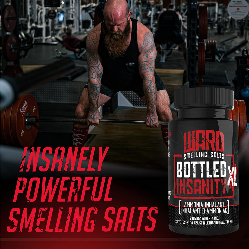 Ward Smelling Salts - Bottled Insanity - Insanely Strong Smelling Salt For Powerlifting Hockey Football Weight Lifting and More | Insane Smelling Salt 🍁 All In One Marketplace Canada