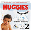 Huggies Size 2 Diapers, Snug & Dry Baby Diapers, Size 2 (12-18 lbs), 186 Count, Packaging May Vary 🍁 All In One Marketplace Canada