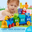 Play-Act Learning Toy for Toddlers 1 2 3 Years Old, Counting, Matching & Sorting Montessori Learning Farm Train Including 9 Farm Animals, Birthday Gift for Baby Boys Girls 🍁 All In One Marketplace Canada