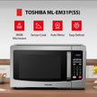 TOSHIBA ML-EM31P(SS)/CA Microwave Oven with Smart Sensor, Easy Clean Interior, ECO Mode, and Sound On/Off, 1.2 Cu. ft, Stainless Steel 🍁 All In One Marketplace Canada