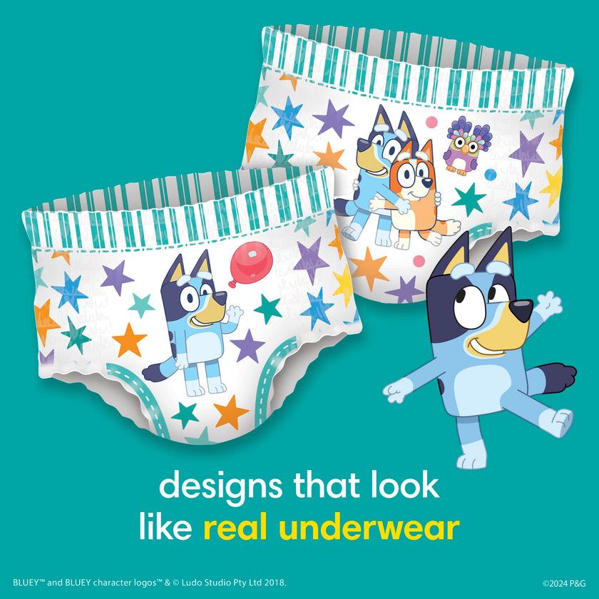 Pampers Easy Ups Girls & Boys Potty Training Pants, Size 7 (5T6T), Bluey Absorbent Training Underwear, Up to 100% Leakproof Day and Night, Hypoallergenic, 1 Pack (Count of 70) 🍁 All In One Marketplace Canada