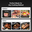 ThermoMaven Wireless Meat Thermometer, 10X Enhanced Signal and Stability with Sub-1G, Standalone Base with Display & Control, Certified Accuracy ±0.5°F, WiFi Unlimited Range for BBQ, Oven,Smoker,Grill 🍁 All In One Marketplace Canada