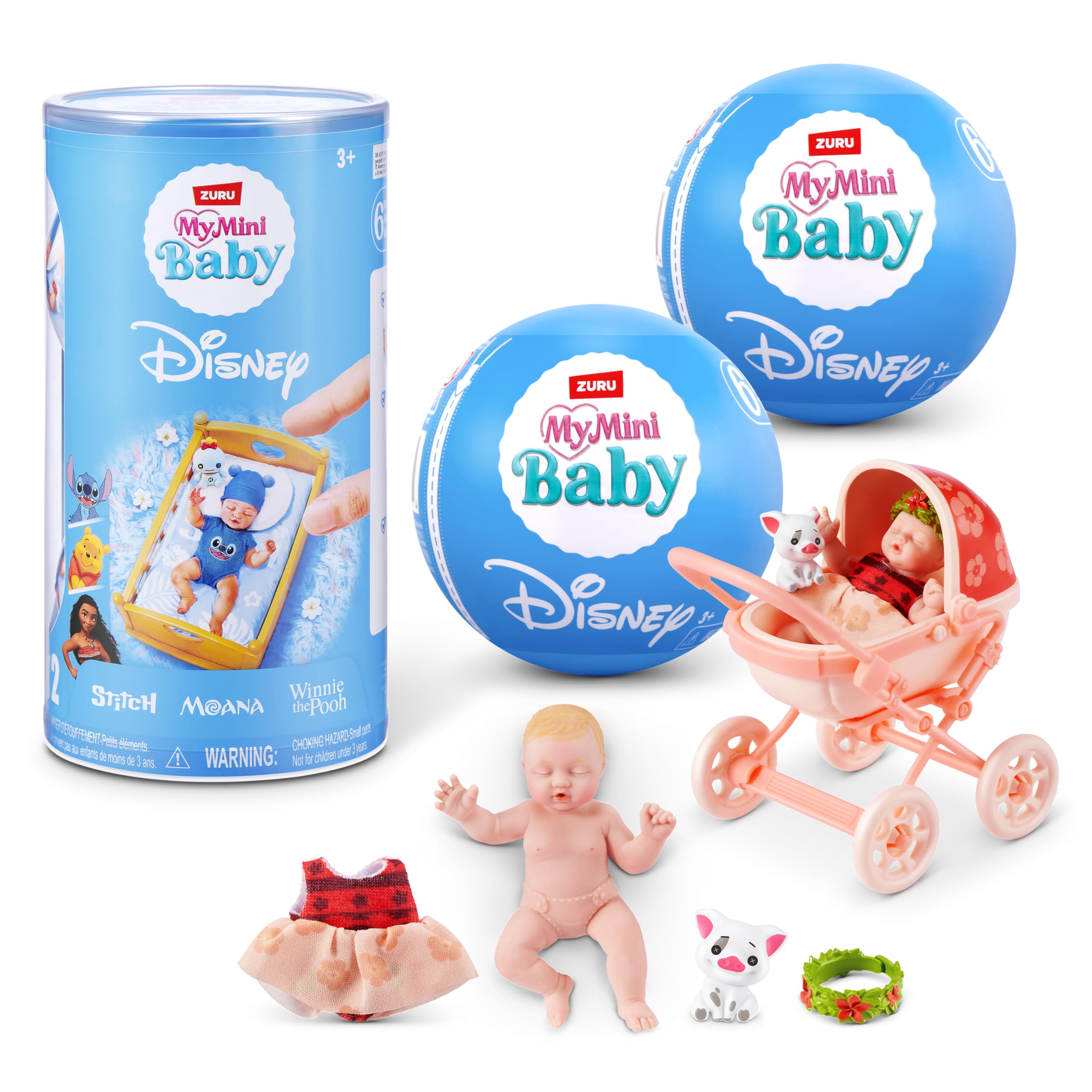 My Mini Baby Disney 2 Pack by ZURU – Collectible Disney Baby Doll Mystery Capsule with Accessories, Realistic Miniature Toy for Girls Ages 3+ 🍁 All In One Marketplace Canada