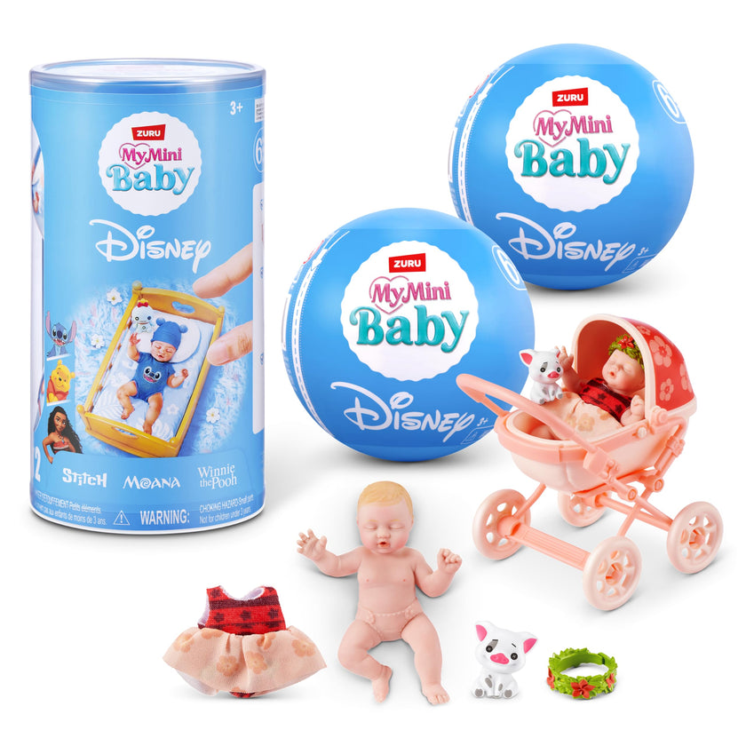 My Mini Baby Disney 2 Pack by ZURU – Collectible Disney Baby Doll Mystery Capsule with Accessories, Realistic Miniature Toy for Girls Ages 3+ 🍁 All In One Marketplace Canada