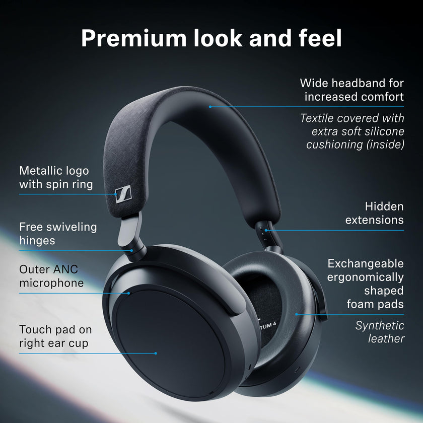 Sennheiser Momentum 4 Wireless Headphones, ANC, 60 Hr Battery, Teal 🍁 All In One Marketplace Canada