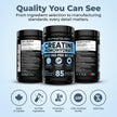 Pure Micronized Creatine Dissolves Easily | Creatine Monohydrate Powder 425g - For Increased Muscle Growth & Performance - Supports Athletic Performance - Creatine Powder for Workouts - 85 Servings 🍁 All In One Marketplace Canada