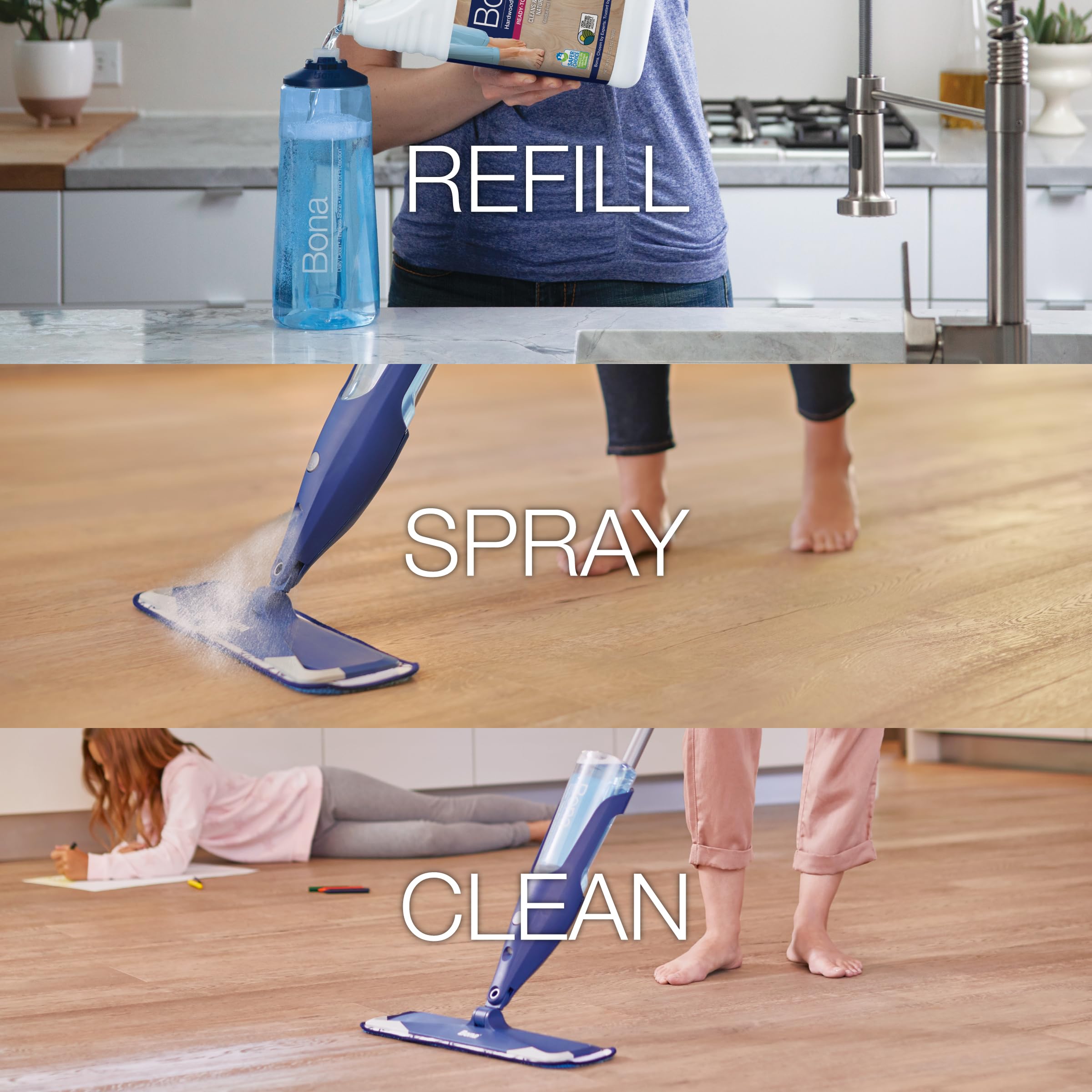 Bona Refill Hardwood Floor Cleaner, Refill-128, 128 Fl Oz 🍁 All In One Marketplace Canada