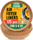 Air Fryer Liners for Ninja, 125 Pcs Round Disposable Airfryer Paper Liners – Non-Stick and Oil Proof for Easy Cleanup – 8 Inch for 5-8 qt Basket by Baker's Signature 🍁 All In One Marketplace Canada