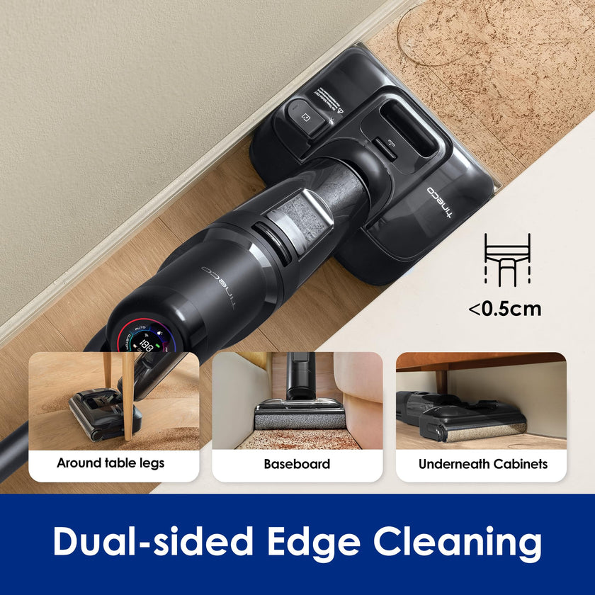 Tineco Floor ONE S7 Stretch Ultra Cordless Wet Dry Vacuum Cleaner, 180°Lay-Flat Anti-Tangle Design, 50 Minutes Runtime, 185℉ Flashdry Self-Cleaning, Dual-Sided Edge Cleaning 🍁 All In One Marketplace Canada