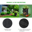 Cavisoo 5-Pack 10 Gallon Potato Grow Bags, Garden Planting Bag with Reinforced Handle, Thickened Nonwoven Fabric Pots for Tomato, Vegetable and Fruits 🍁 All In One Marketplace Canada
