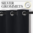 NICETOWN Blackout Curtains 2 Panels for Bedroom- Halloween Thermal Insulated Grommet Blackout Curtains 63 Inches Long for Living Room/Kitchen Rideaux occultants (2 Panels,W42 x L63 -Inch,Black) 🍁 All In One Marketplace Canada