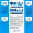 Fish Oil Omega 3 EPA & DHA 2250 mg | Burpless Lemon Flavor Triple Strength Supplement with Fatty Acids from Wild Icelandic Fish | Supports Joint, Eyes, Brain & Skin Health | Non GMO | 90 Softgels 🍁 All In One Marketplace Canada