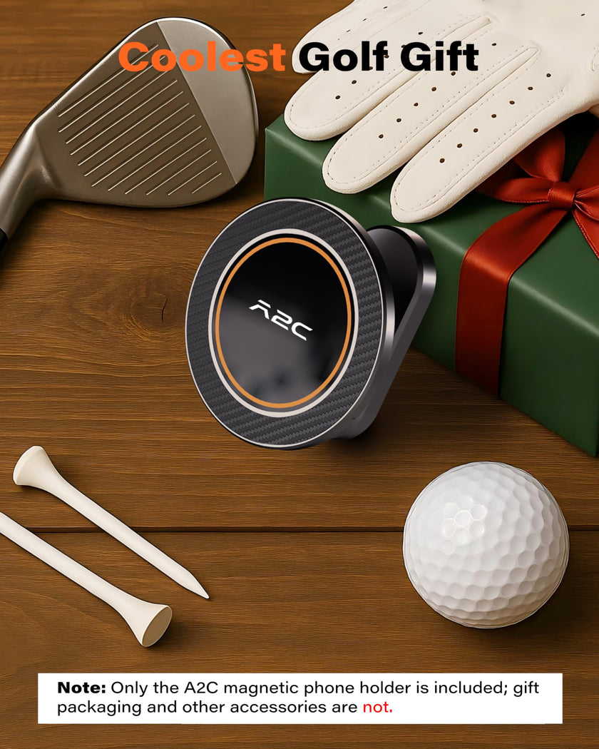 A2C Alloy Magnetic Golf Cart Phone Holder for MagSafe iPhone, Unique Golf Gifts for Men Golfers Dad Father, Gift for Him Husband, Accessories Essentials Gadgets Fits EZGO, Club Car, Yamaha 🍁 All In One Marketplace Canada