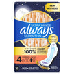 Always Ultra Thin Feminine Pads with Wings for Women, Size 4, Overnight Absorbency, Unscented, 96 Count 🍁 All In One Marketplace Canada