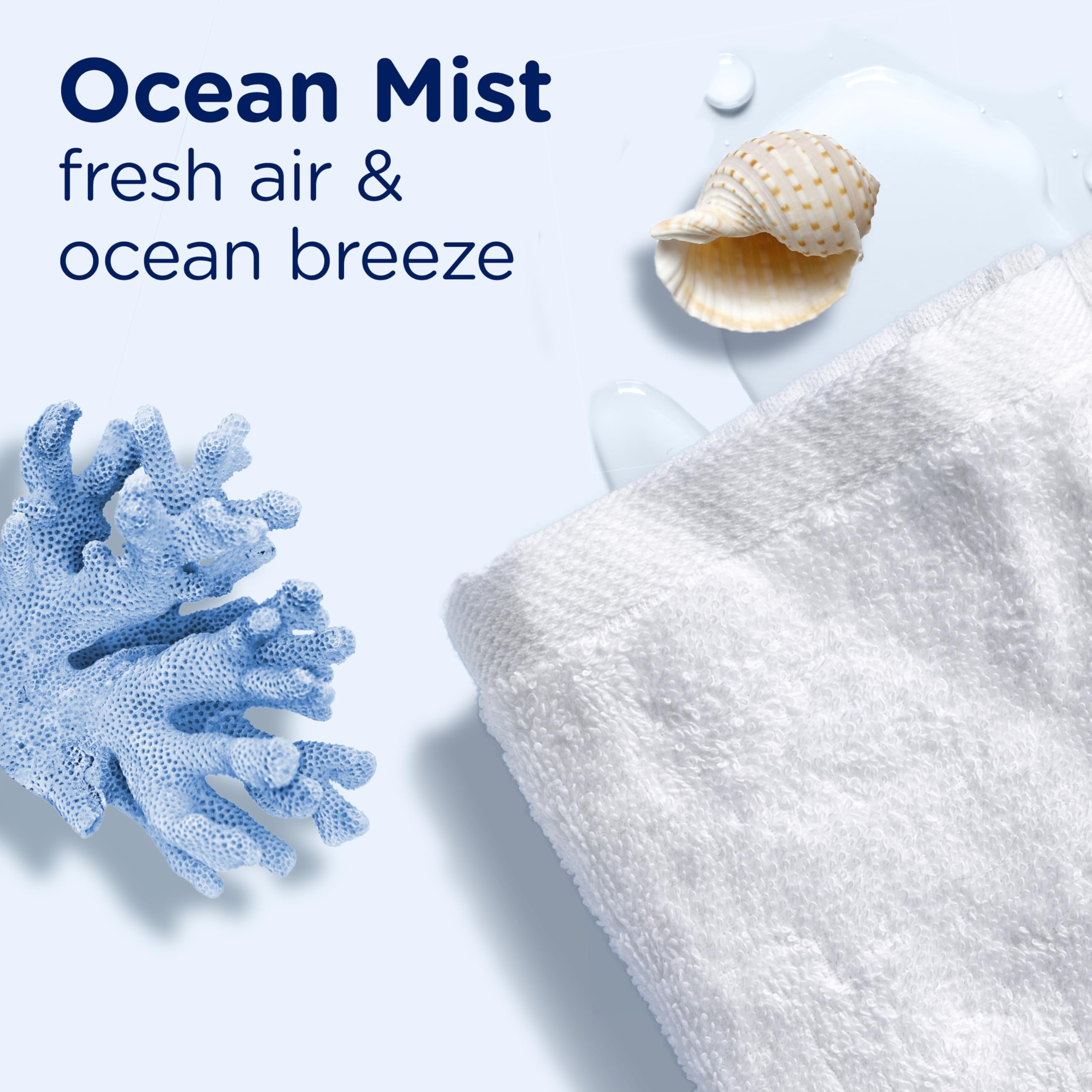 Downy Light Laundry Scent Booster Beads, Ocean Mist Scent, In-wash fabric beads designed to be gentle with a light boost of scent, No Heavy Perfumes, 680 Grams 🍁 All In One Marketplace Canada