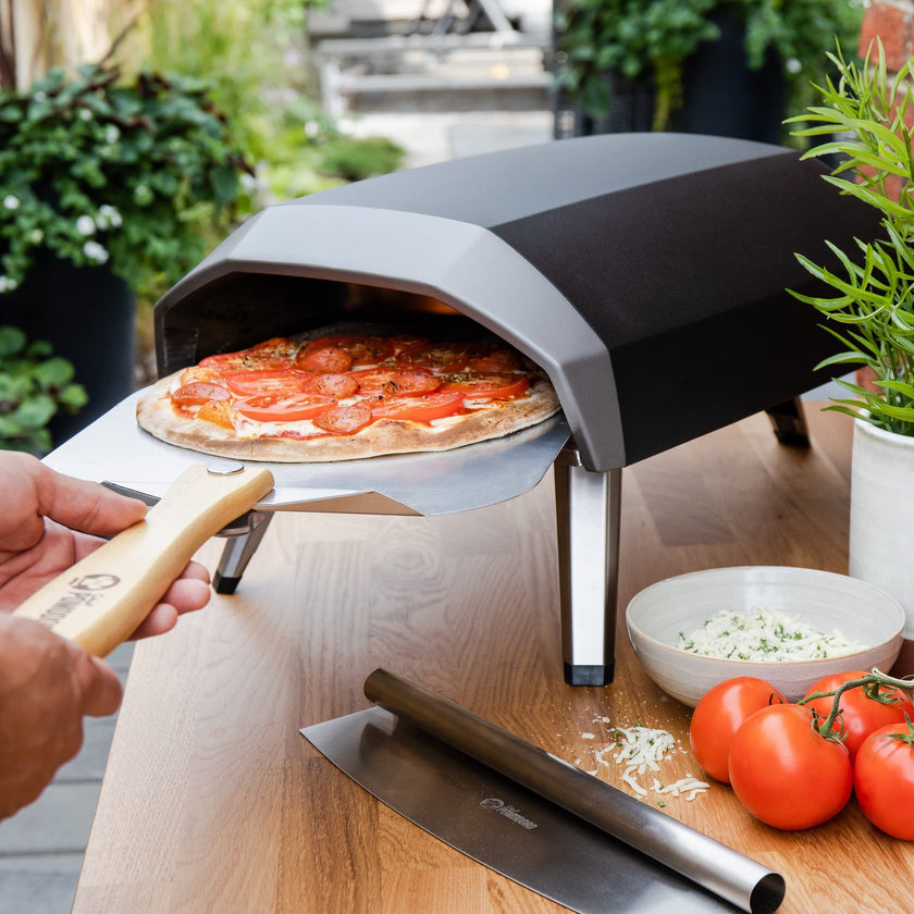 Chef Pomodoro Aluminum Metal Pizza Peel with Foldable Wood Handle for Easy Storage 12-Inch x 14-Inch, Gourmet Luxury Pizza Paddle for Baking Homemade Pizza Bread 🍁 All In One Marketplace Canada