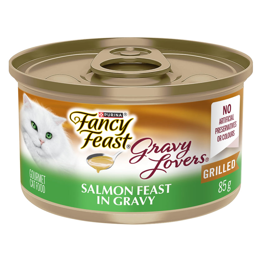 Fancy Feast Gravy Lovers Wet Cat Food, Salmon Feast in Gravy 85g (24 Pack) 🍁 All In One Marketplace Canada