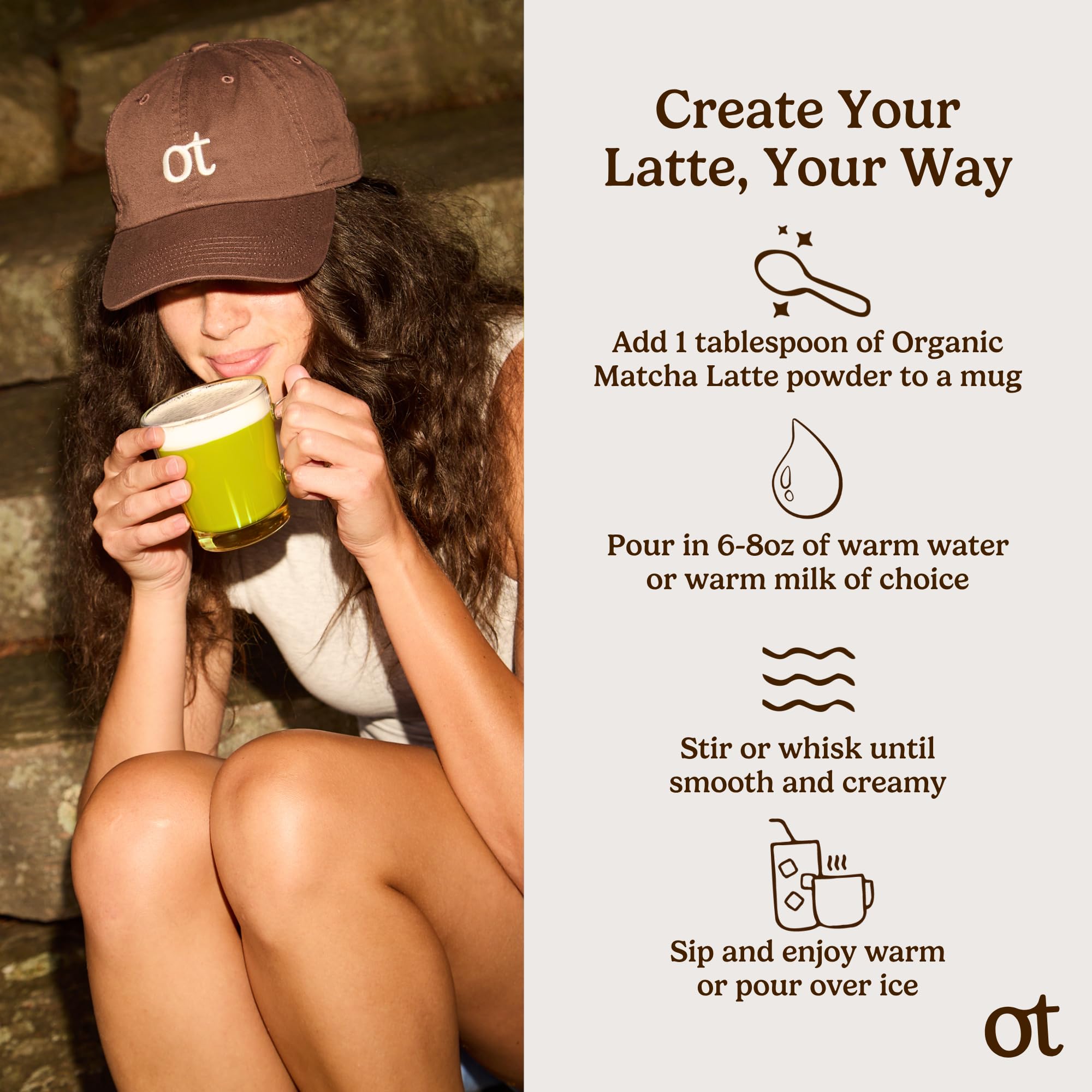 Organic Traditions Matcha Latte Powder, Japanese Matcha Green Tea With Coconut Milk, Naturally Occurring Caffeine And L Theanine, Lightly Sweetened Instant Latte Drink With Probiotics, 150g / 5.3oz 🍁 All In One Marketplace Canada