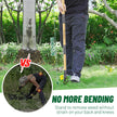 ORMALLA Weed Puller, 43.7in Long Handle Weed Remover, Dandelion Removal Tool, Natural Bamboo Handle and 4 Claws, Stand Up Garden Weed Root Remover, Pet Friendly (43.7in) 🍁 All In One Marketplace Canada