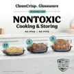 Ninja Crispi Pro 6-in-1 Glass Air Fryer | 6qt & 2.5qt Glass Containers with Storage Lids | Non-Toxic | Meal Prep, Microwave, Freezer & Dishwasher Safe | Air Fry, Bake & More | Cyberspace | AS101CCY 🍁 All In One Marketplace Canada
